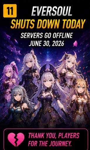 Eversoul global service ends today