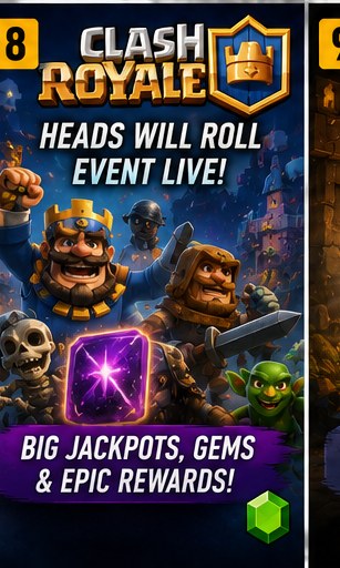 Clash Royale Heads Will Roll event keeps rolling