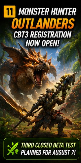 Monster Hunter Outlanders opens CBT3 registration