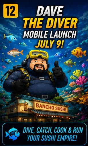 Dave the Diver mobile launch swims closer