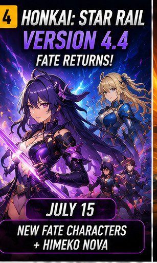 Honkai: Star Rail Version 4.4 brings back Fate collaboration