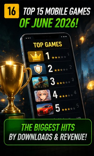 Top 15 mobile games of June 2026 published