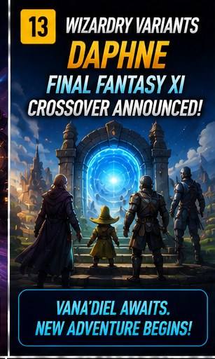 Wizardry Variants Daphne announces Final Fantasy XI crossover