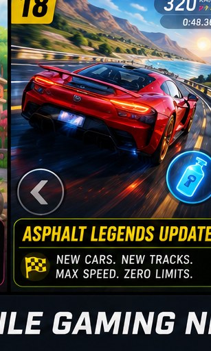 Asphalt Legends update delivers fresh cars and tracks