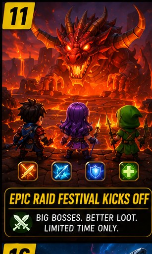 Epic Raid Festival kicks off in mobile MMOs