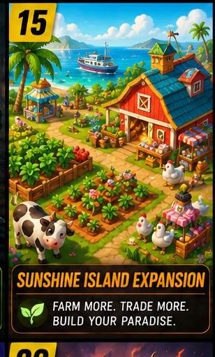 Sunshine Island expansion adds new farming content