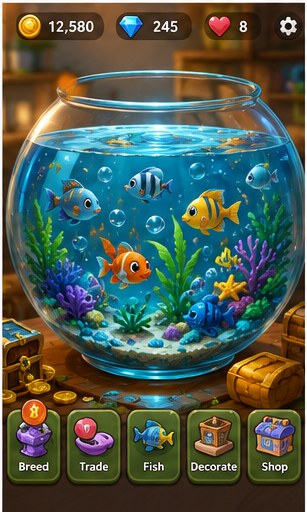 Tiny Aquarium Brings Social Fishkeeping to Mobile