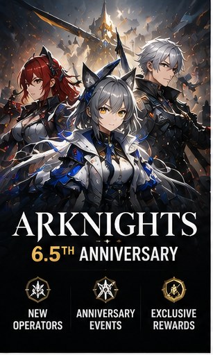 Arknights 6.5th anniversary stream drops operators, events and rewards