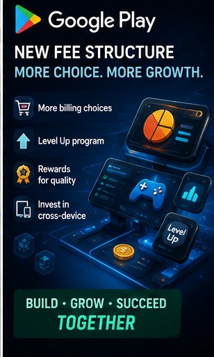 Google explains Play Store fee changes and Level Up program