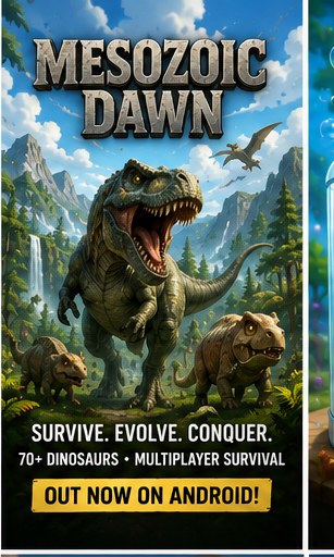 Mesozoic Dawn turns dinosaur survival into an Android life simulator