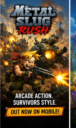 Metal Slug Rush turns arcade shooting into survivor chaos