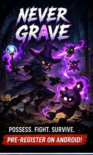 Never Grave opens Android pre-registration with cursed hat action