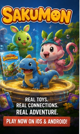 Sakumon mixes creature collecting with physical-to-digital toys