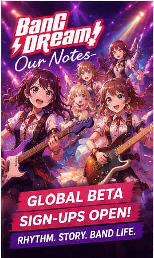 BanG Dream! Our Notes opens global beta sign-ups