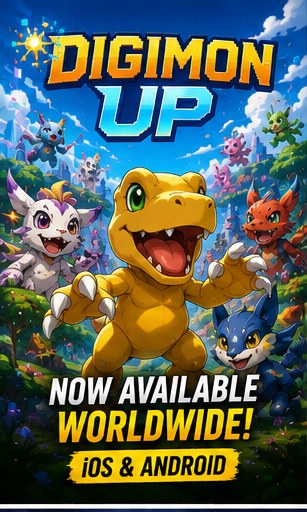 Digimon UP launches worldwide on iOS and Android