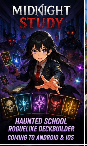 Midnight Study brings haunted-school deckbuilding to mobile