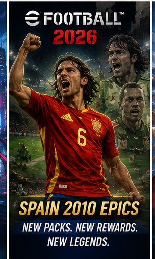 eFootball 2026 July maintenance adds Spain 2010 Epics
