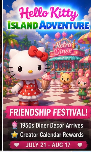 Hello Kitty Island Adventure prepares retro Friendship Festival