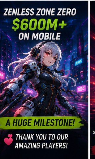 Zenless Zone Zero passes $600m mobile revenue