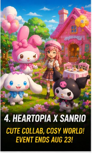 Heartopia launches Sanrio collaboration with cosy cosmetics