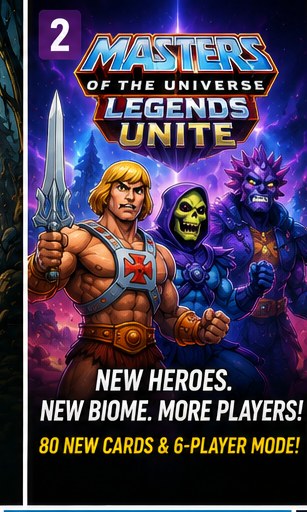 Masters of the Universe: Legends Unite adds new heroes, villains and 80 cards