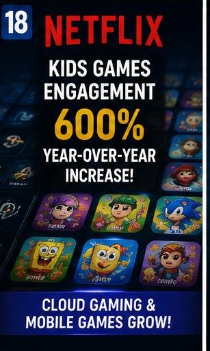 Netflix says kids mobile games engagement jumped 600%