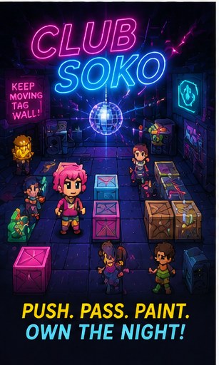 Club Soko turns nightclub graffiti into a Sokoban puzzler