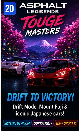 Asphalt Legends keeps Touge Masters drifting