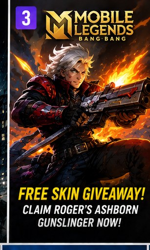 Mobile Legends runs Roger skin giveaway