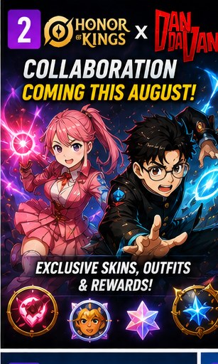 Honor of Kings x Dan Da Dan collaboration arrives this August