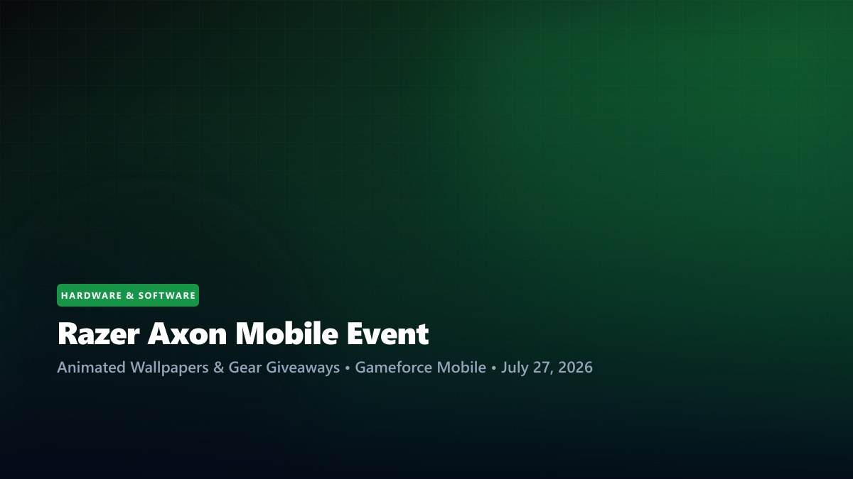 Razer Axon Mobile event continues through July 29