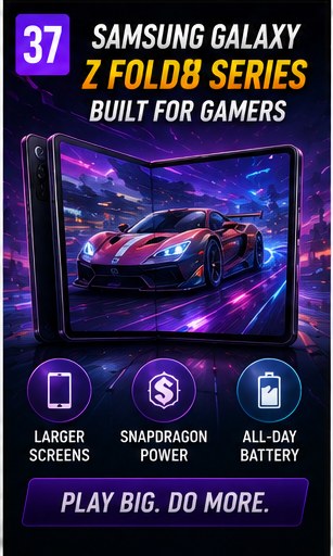 Samsung Galaxy Z Fold8 lineup stays in gaming conversation