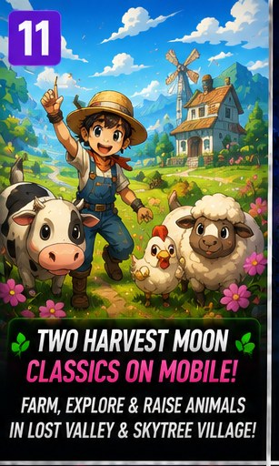Two Harvest Moon classics arrive on mobile