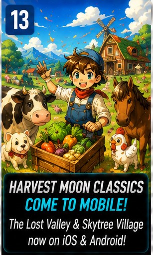 Two Harvest Moon classics arrive on phones