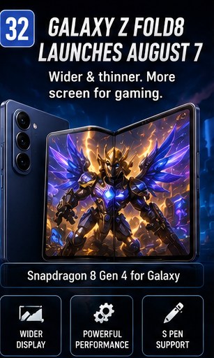 Galaxy Z Fold8 launches August 7