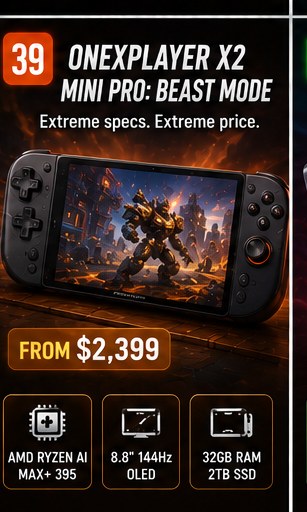 ONEXPLAYER X2 Mini Pro targets extreme performance