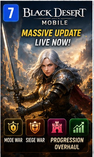 Black Desert Mobile overhauls major PvE and PvP systems