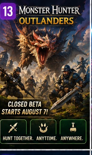 Monster Hunter Outlanders beta begins August 7