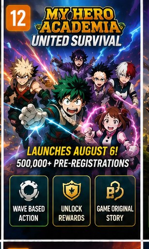 My Hero Academia: United Survival launches August 6
