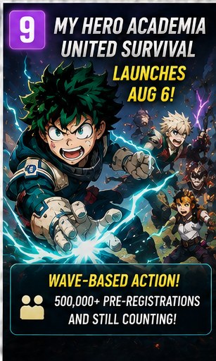 My Hero Academia: United Survival launches August 6