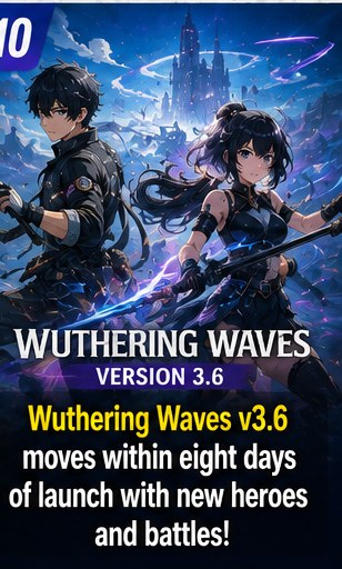 Wuthering Waves Version 3.6 moves within eight days of launch with new Resonators and combat content