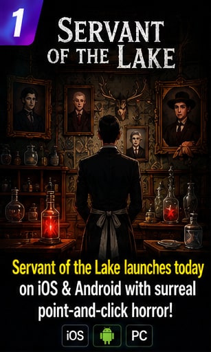Servant of the Lake launches today on iOS and Android with surreal point-and-click horror