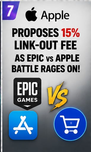 Apple proposes 15 percent US link-out fee as Epic Games payment dispute continues