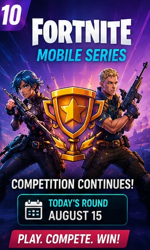 Fortnite Mobile Series competition continues today with another scheduled qualifier round