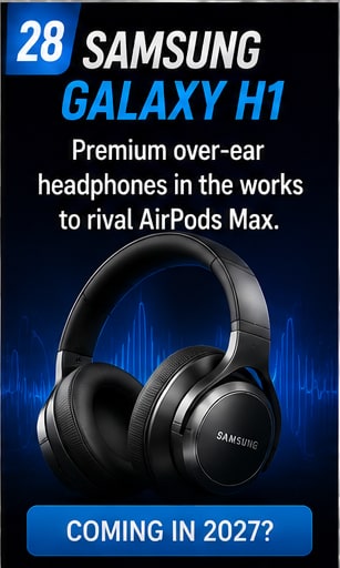 Samsung's Galaxy H1 leak points to the company's first premium over-ear headphones in years