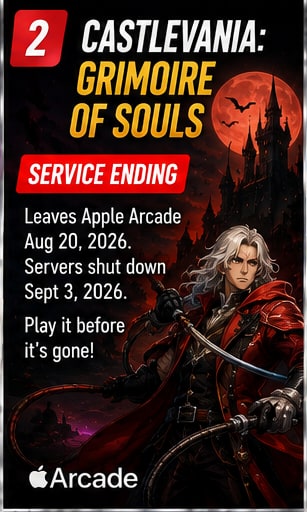 Castlevania: Grimoire of Souls will disappear from Apple Arcade tomorrow before September shutdown