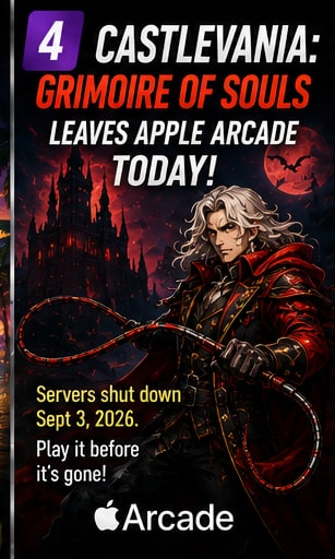 Castlevania: Grimoire of Souls leaves Apple Arcade today before September 3 shutdown