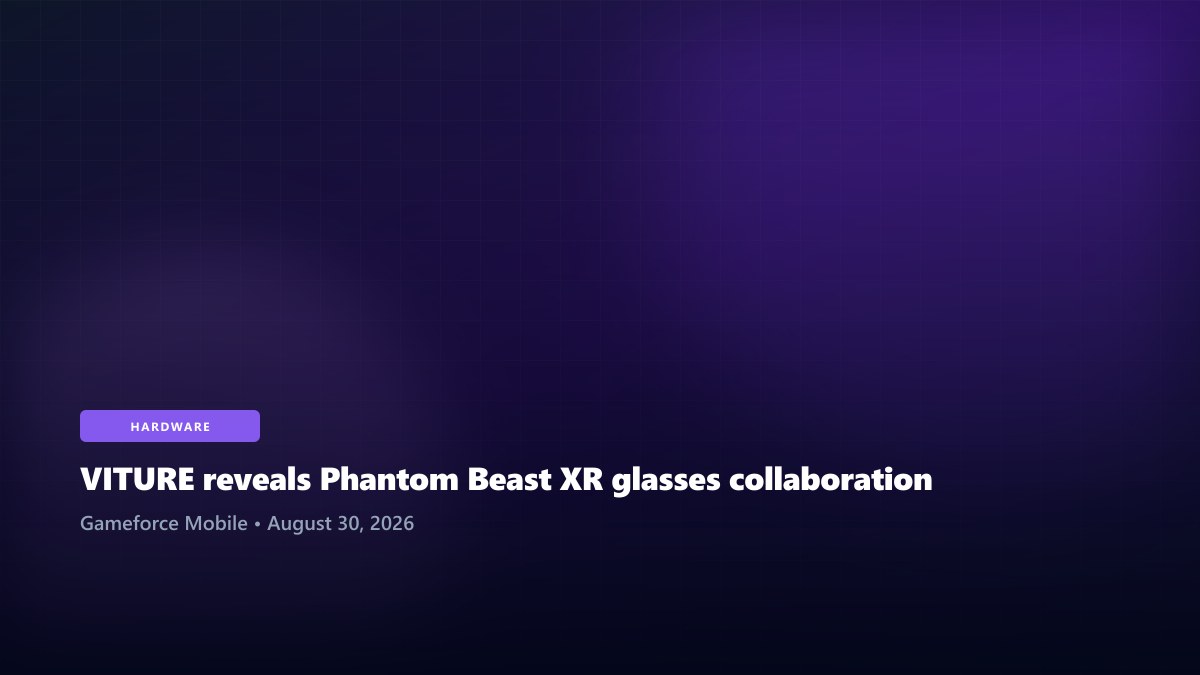 VITURE reveals Phantom Beast XR glasses collaboration