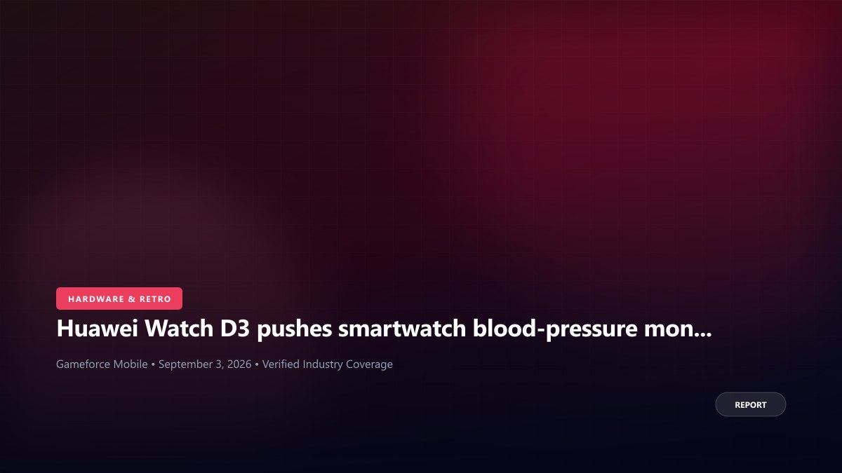 Huawei Watch D3 pushes smartwatch blood-pressure monitoring further
