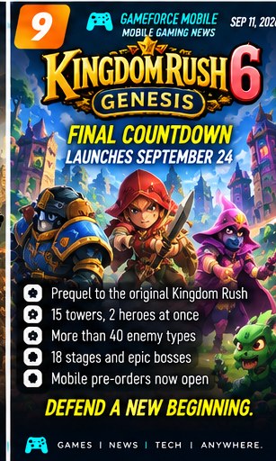 Kingdom Rush 6: Genesis enters the final two-week countdown